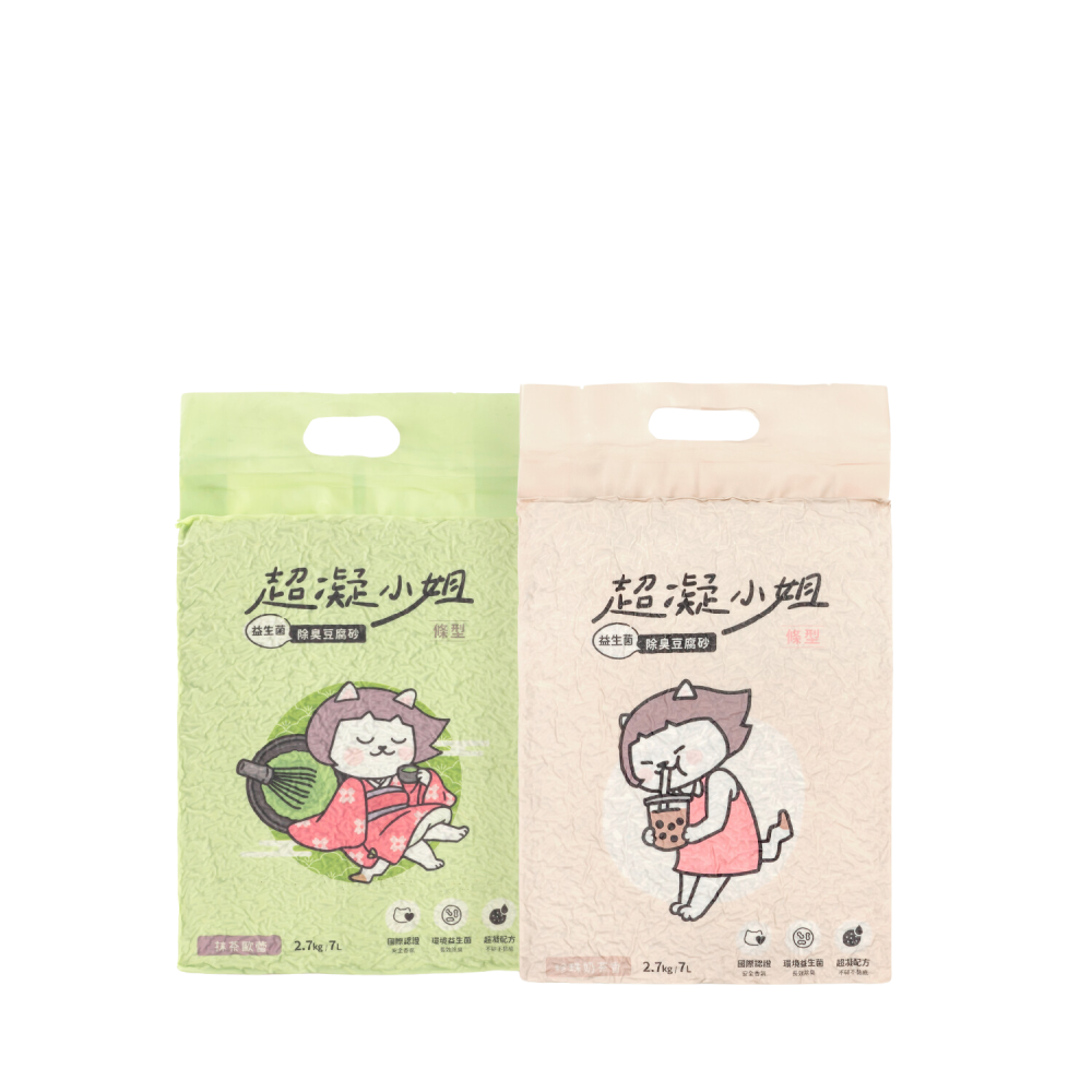 【限時購】超凝小姐 益生菌除臭豆腐砂6包(一箱)-細節圖8