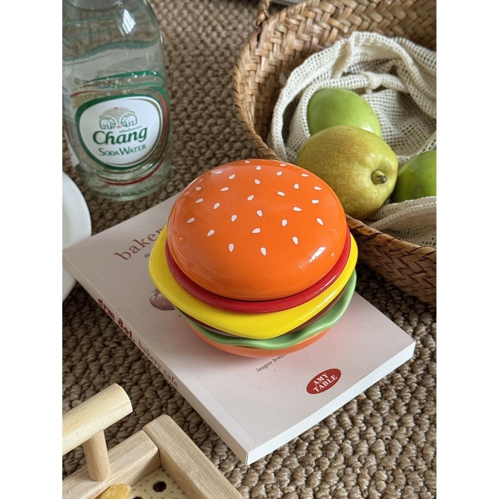 【台灣現貨】漢堡堡造型碗盤組｜拍照超可愛｜分層設計收納簡單｜趣味小碟+多功能大碗-細節圖7