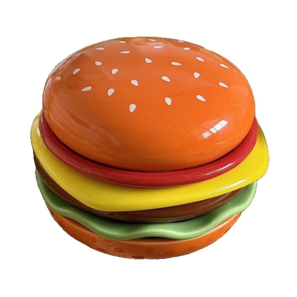 【台灣現貨】漢堡堡造型碗盤組｜拍照超可愛｜分層設計收納簡單｜趣味小碟+多功能大碗-細節圖10