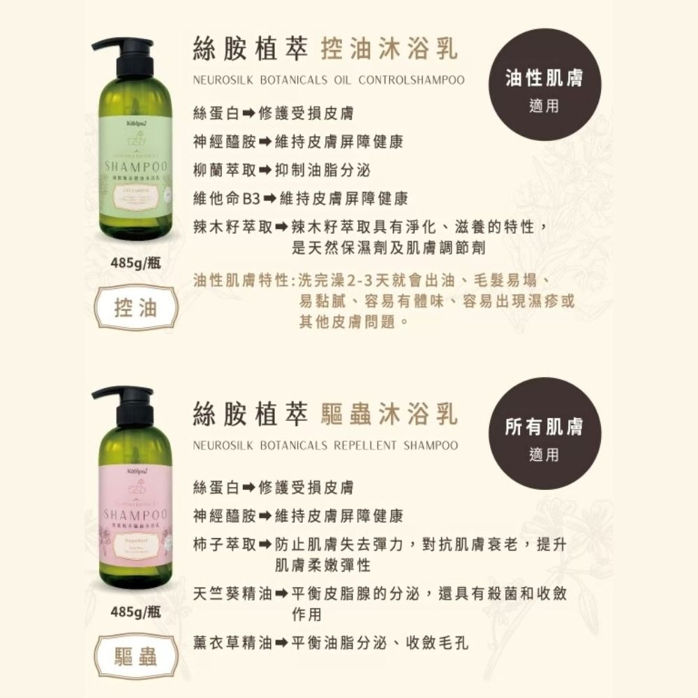 絲胺植萃 寵物沐浴乳 犬貓通用 寵物友善 485ml 保濕 修護 控油 驅蟲-細節圖7