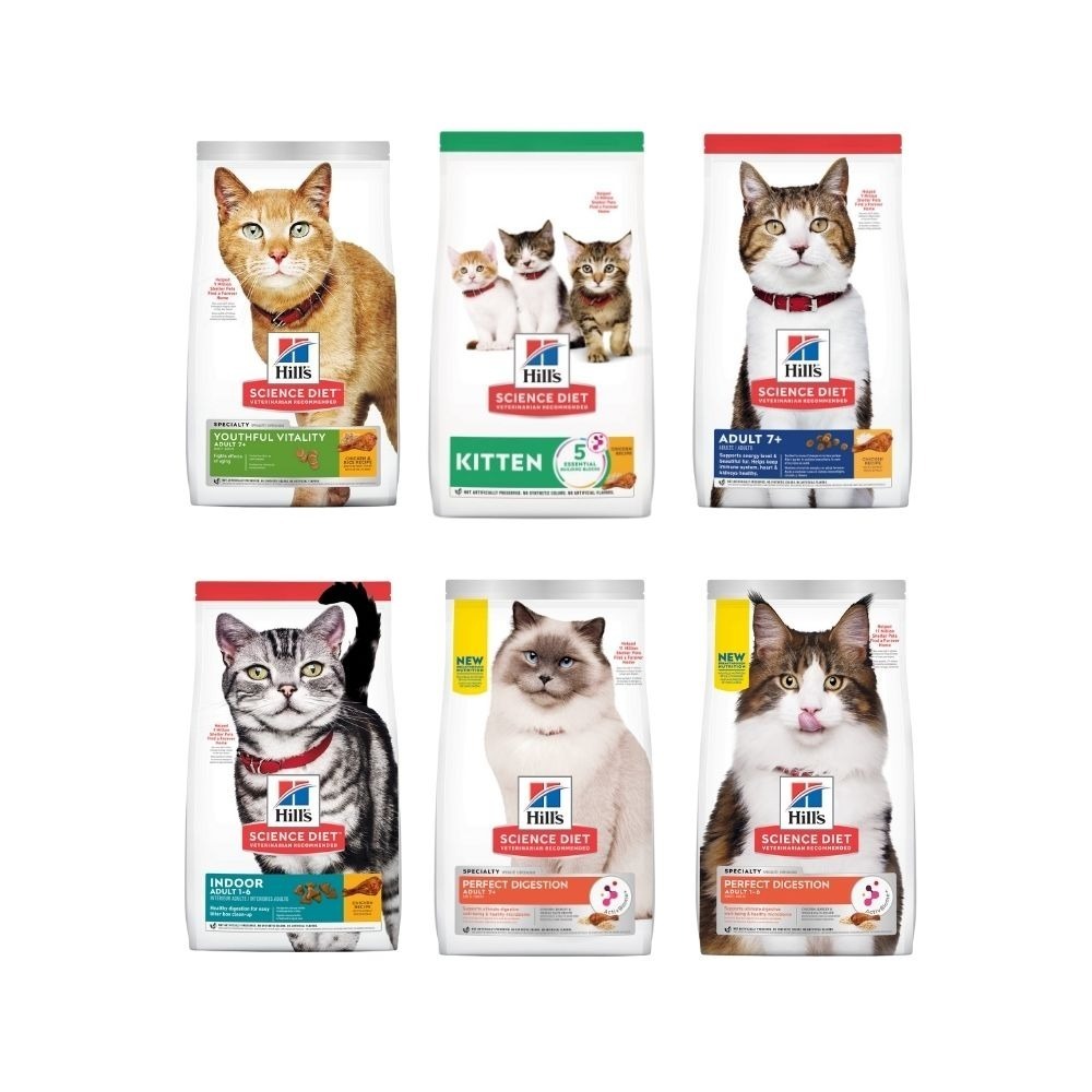 希爾思HILL＇S 貓飼料 5~7公斤 美國原裝 貓糧 貓用 幼貓 成貓 室內貓 高齡貓 口腔保健 毛球控制-細節圖2