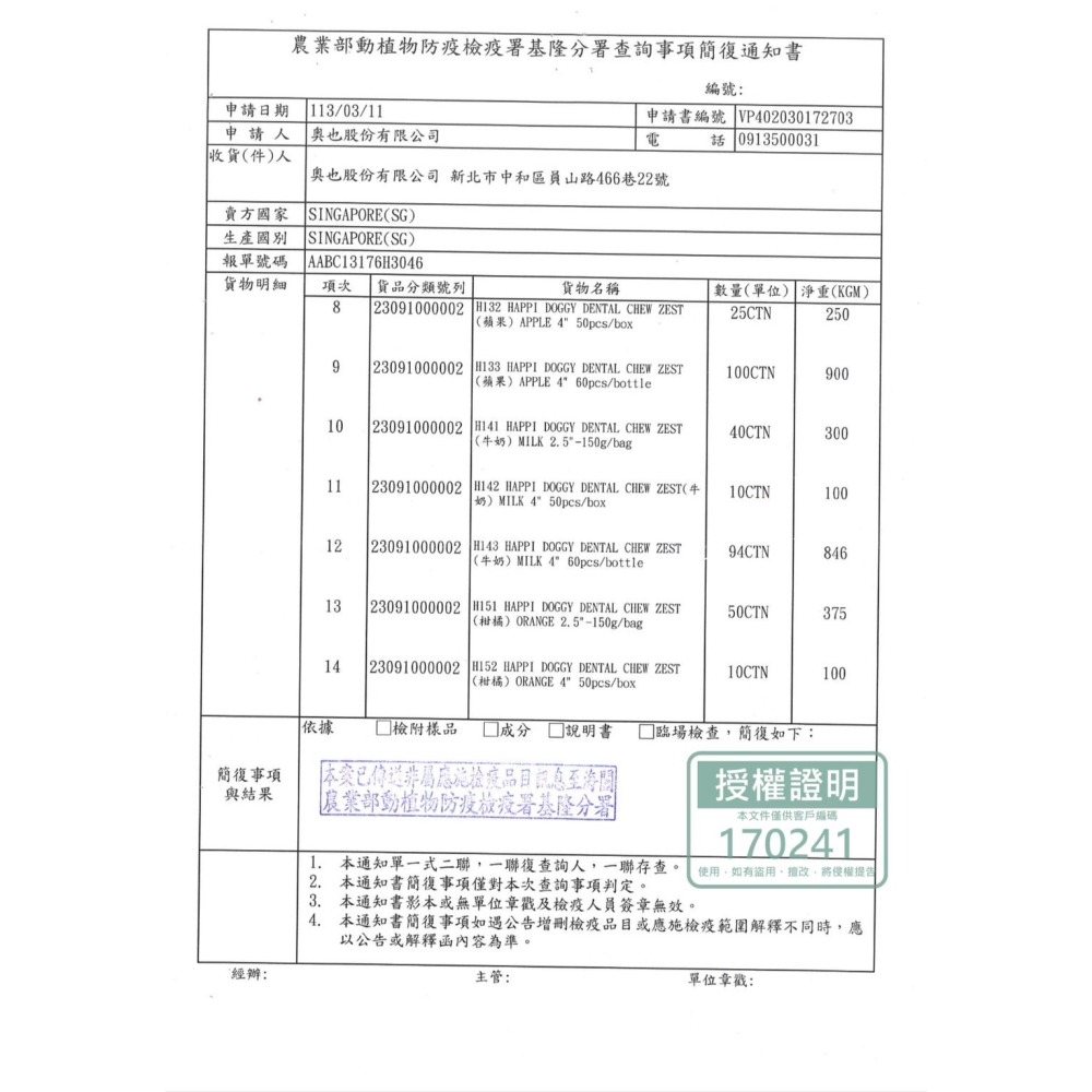 袋裝 150G⭐ 纖嚼 無榖健齒棒 犬潔牙骨 ⭐ 狗潔牙棒 Happyi DOGGY 水果 複方系列-細節圖7
