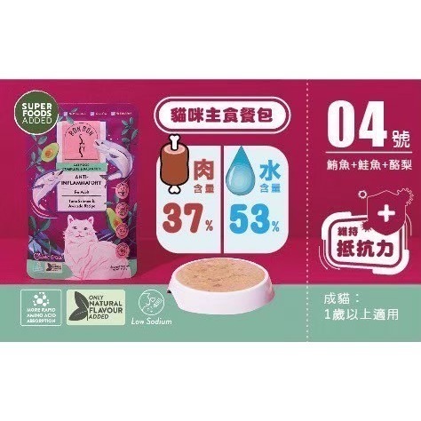 RONRON 虎嚕 主食餐包 貓餐包 貓罐頭 75g 多元營養組合 低鈉配方 雞肉 鮭魚 銀魚 鴨肉 鮪魚 酪梨-細節圖5