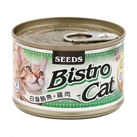 SEEDS 惜時 大銀貓罐 BISTRO PLUS 特級銀貓 鮪魚底 170G 貓罐頭 大銀罐 副食罐 大銀貓罐-細節圖3