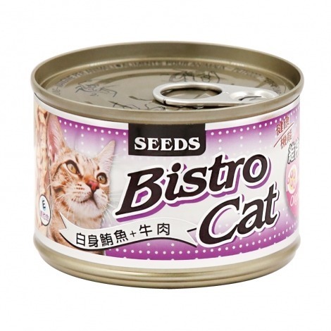 SEEDS 惜時 大銀貓罐 BISTRO PLUS 特級銀貓 鮪魚底 170G 貓罐頭 大銀罐 副食罐 大銀貓罐-細節圖5