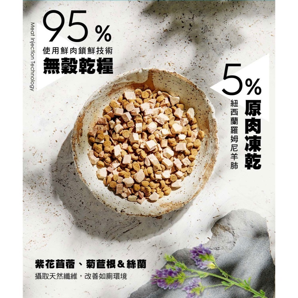 奇境 無穀 貓飼料 澳洲 無穀糧 凍乾糧 幼貓 全齡貓 牛肉 袋鼠 鱷魚 鮭魚 羊肺 5%腺體內臟凍乾-細節圖7