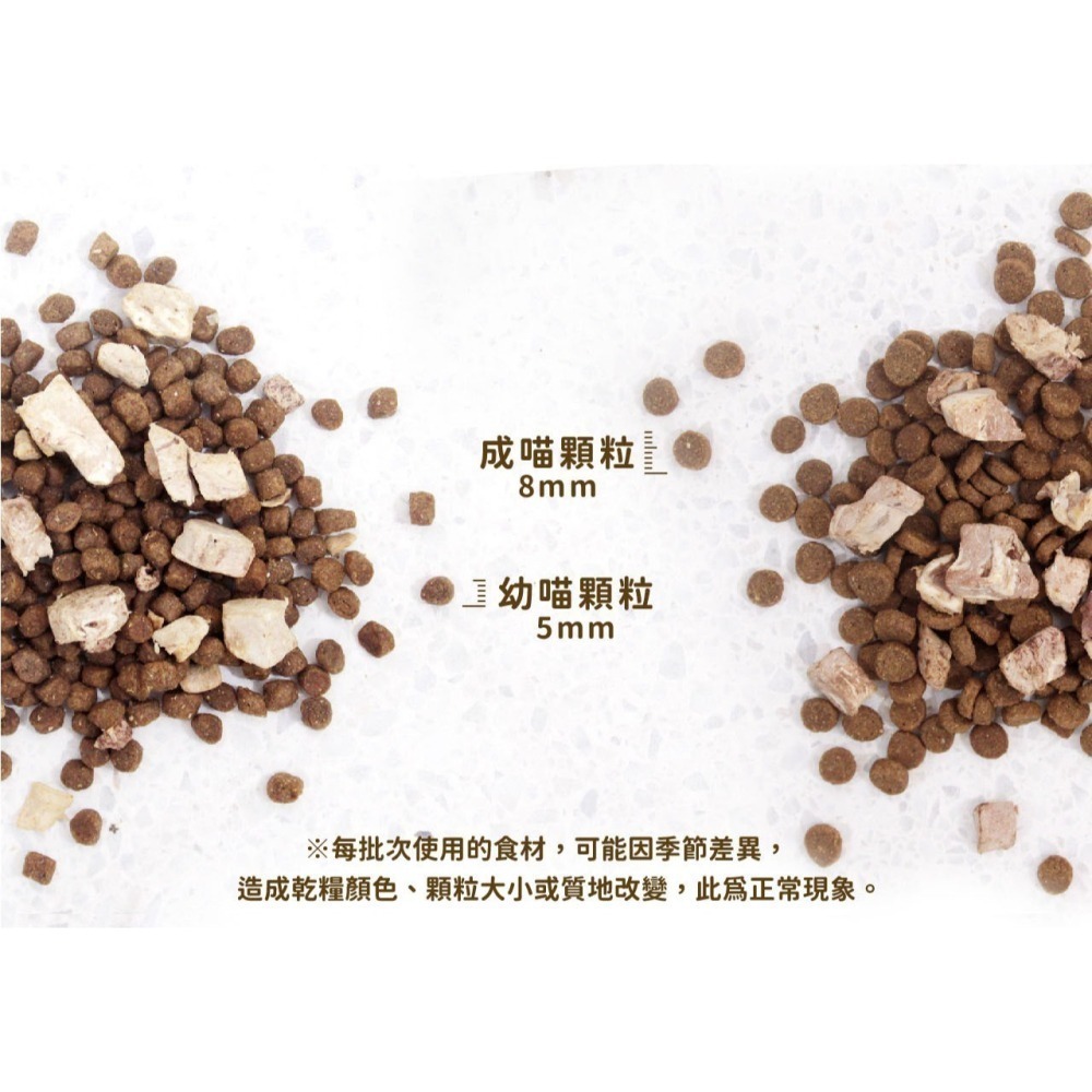 奇境 無穀 貓飼料 澳洲 無穀糧 凍乾糧 幼貓 全齡貓 牛肉 袋鼠 鱷魚 鮭魚 羊肺 5%腺體內臟凍乾-細節圖9