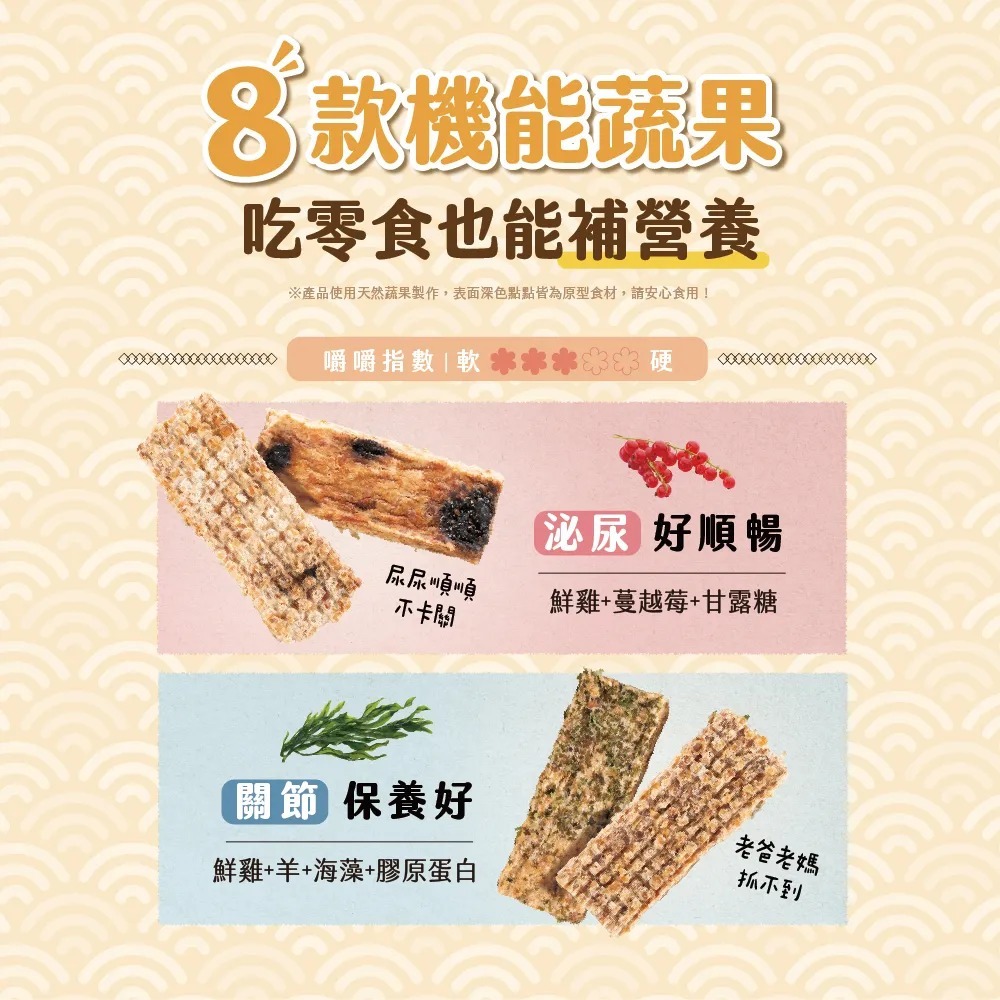 HeroMama 阿嬤養的 犬零食 香烤機能蔬果燒肉 80g 機能零食 機能點心 高適口性 狗狗零食 獎勵零食-細節圖5