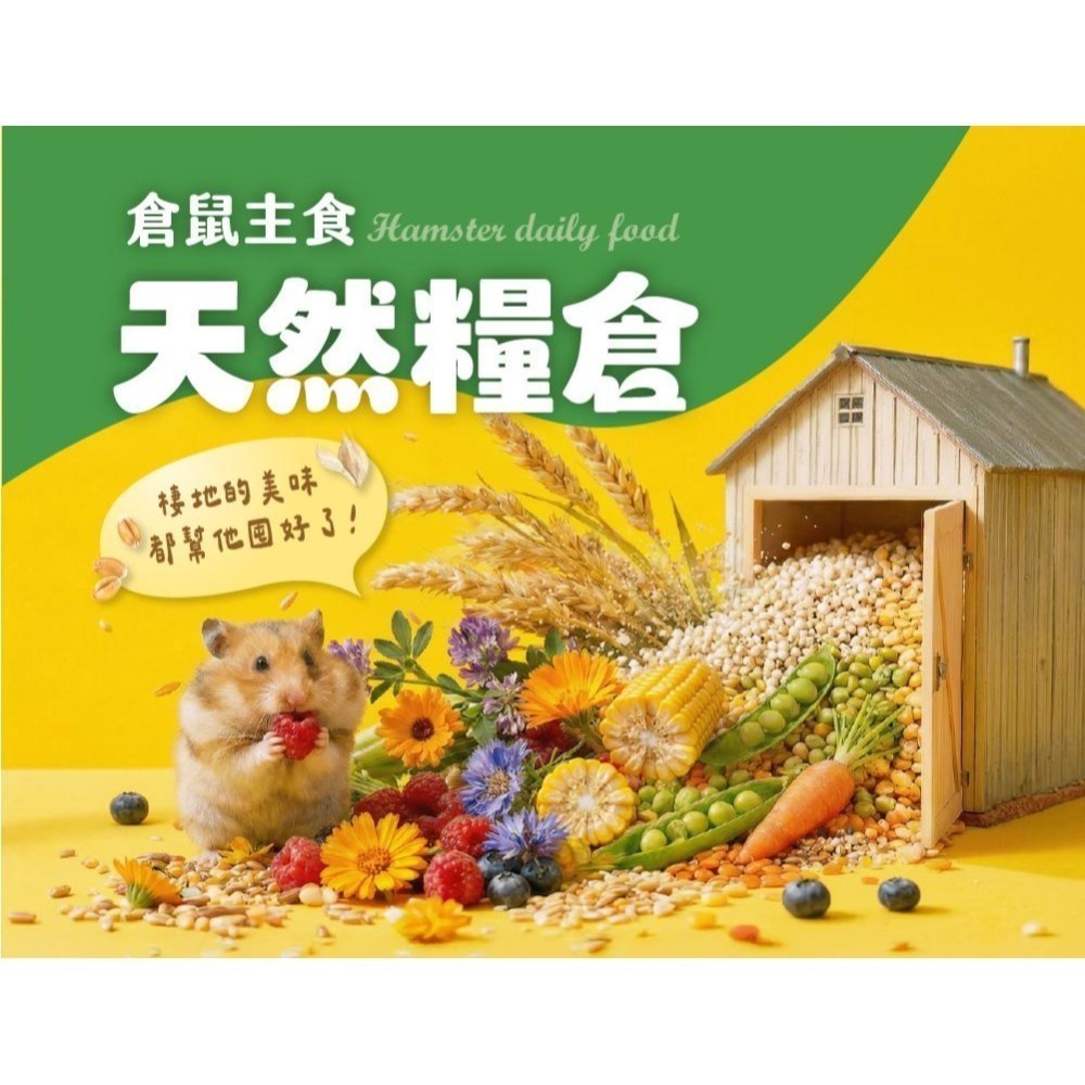 角落水族 倉鼠主食天然糧 350G 倉鼠主食 小動物 倉鼠飼料 角落小寵-細節圖2