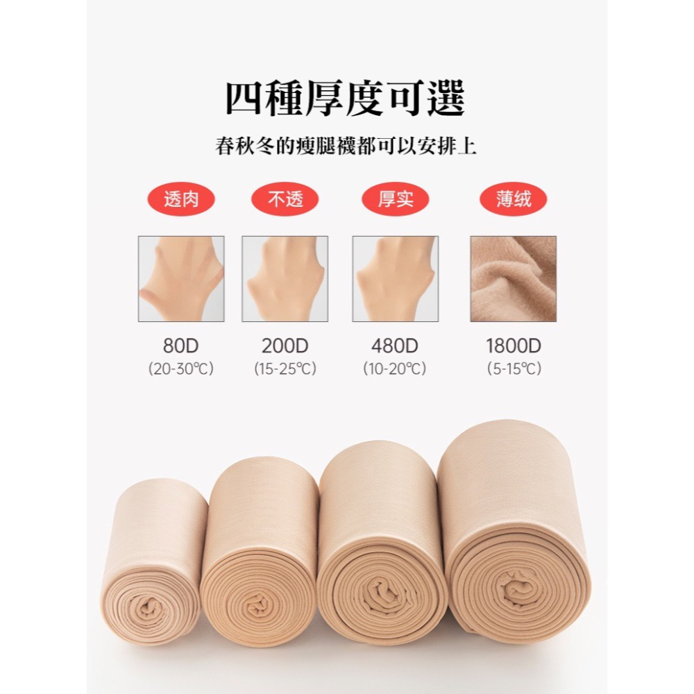 寶娜斯BONAS ❤️ 大碼無絨褲襪 加大款 75kg可穿 不掉襠 微壓力褲襪 加大加肥 光腿神器 偽娘-細節圖8