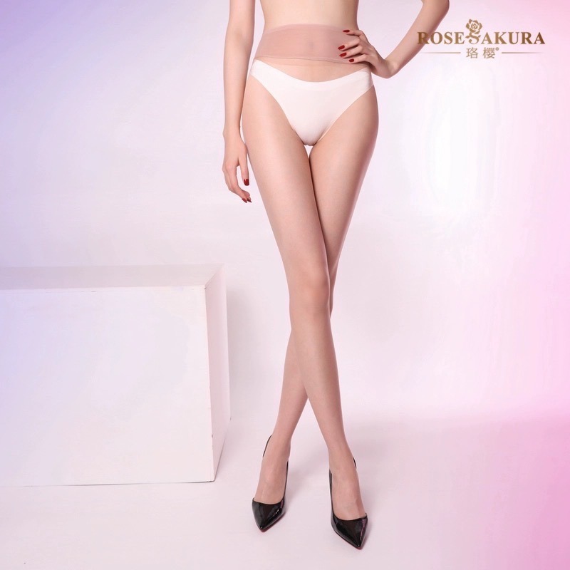 珞櫻正品 0D新款 512針 無縫深襠網紗腰絲襪 0.1D超薄透膚絲襪 絲滑 高彈透氣 巧克力 8410 腳尖透明-規格圖8