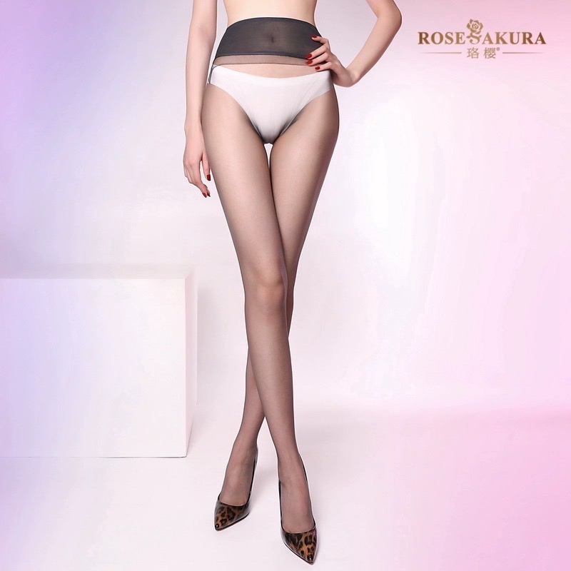 珞櫻正品 0D新款 512針 無縫深襠網紗腰絲襪 0.1D超薄透膚絲襪 絲滑 高彈透氣 巧克力 8410 腳尖透明-規格圖8