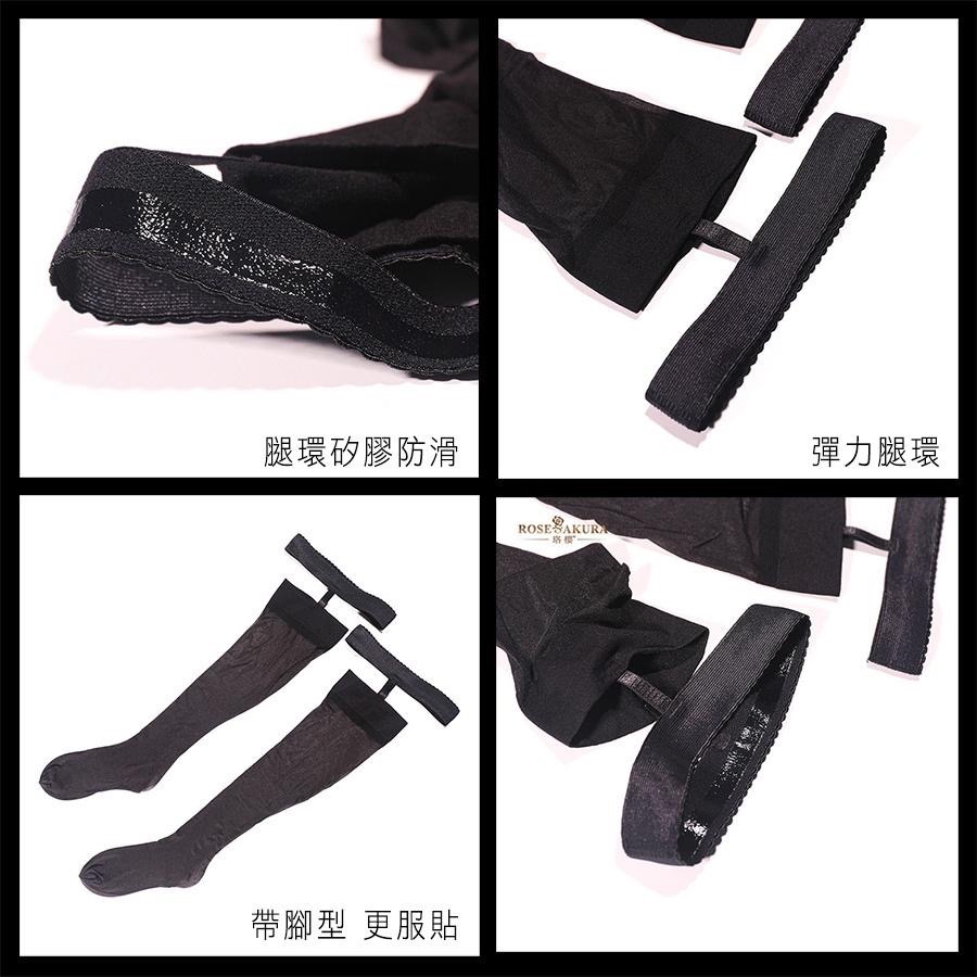 台灣出貨🖤珞櫻正品 油亮大腿絲襪 8215馬油絲襪 極光襪白色絲襪 黑絲 透膚絲襪 長筒絲襪 性感 吊帶襪大腿襪-細節圖8