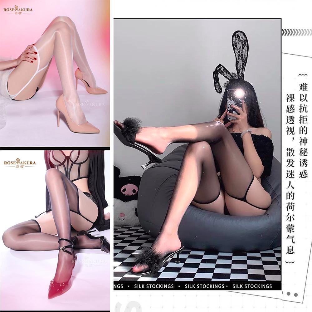 珞櫻正品🖤 極光系列一體蕾絲吊帶絲襪 8325油亮絲襪馬油絲襪 性感透膚絲襪 吊襪帶 性感吊帶絲襪-細節圖6