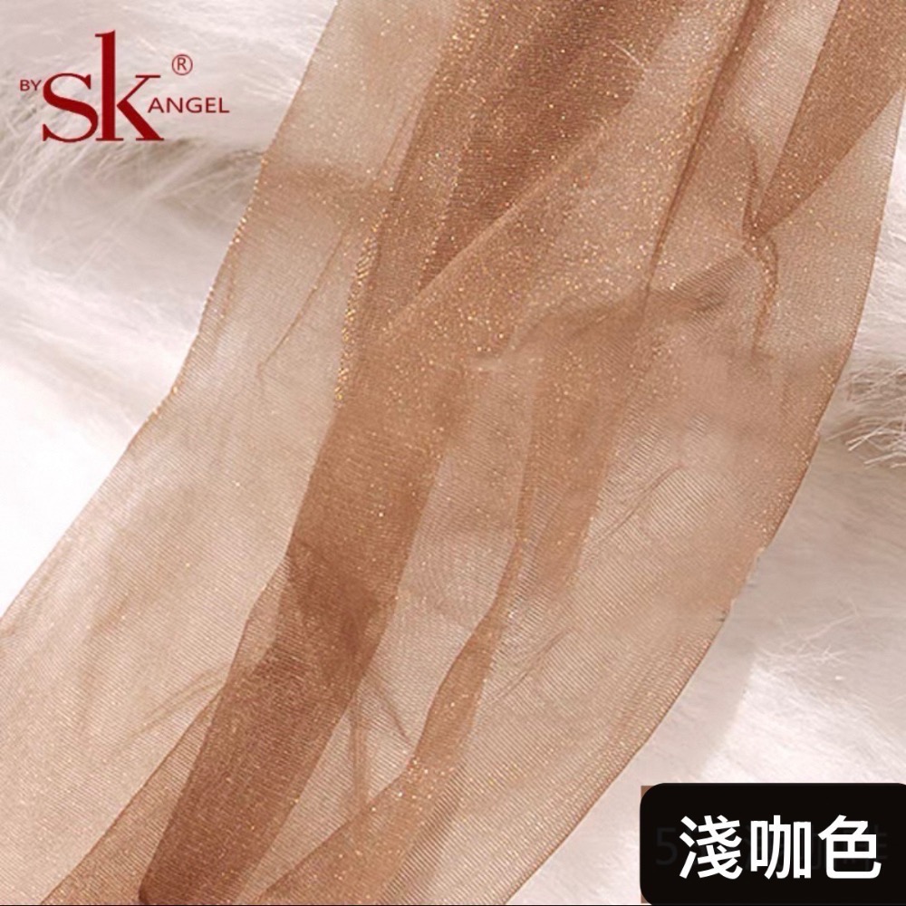 SK高端系列💜 珠光星空絲襪 8D 超薄款性感黑絲防勾絲 高透美膚 單面加襠 SK angel 閃光絲 S8067-規格圖9