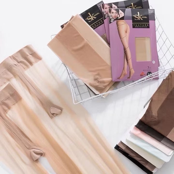 SK絲襪💜 3D超透 T襠加長 中腰 有棉襠 加長透膚絲襪 黑絲 OL加大大碼絲襪偽娘SK Angel-細節圖8