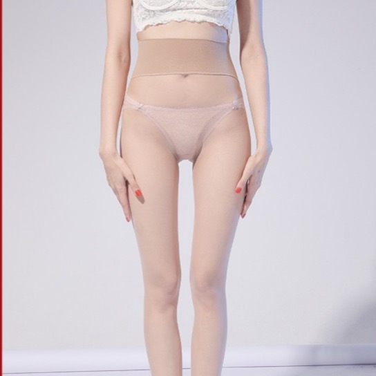 新增開襠🩷1D深襠無縫襠 開襠 高腰 透膚絲襪 360無痕 天鵝絨材質 黑絲性感情趣絲襪加大加長 淶覓綾偽娘-規格圖9