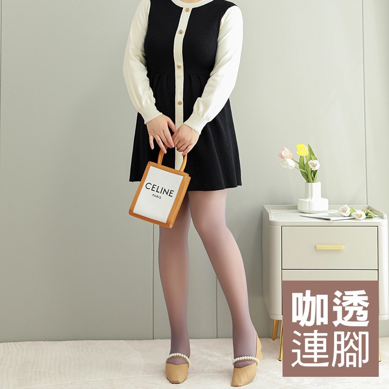 加大90kg可💛大碼 假透膚褲襪 空姐灰 秋冬褲襪 遮瑕美膚 壓力塑腿 內搭褲 加絨 光腿神器-規格圖9