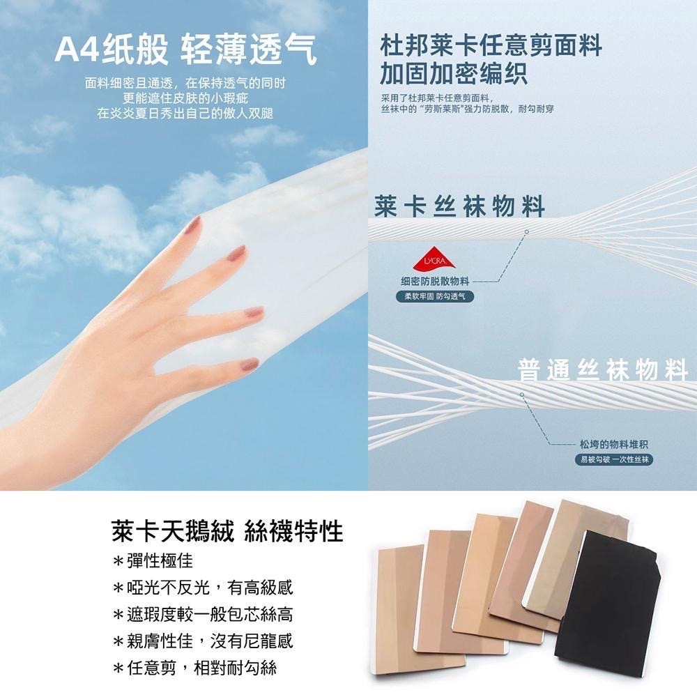 高端SK💜 啞光防曬襪 5D 美膚S8915 比基尼襠加襠萊卡天鵝絨腳底防滑抗UV SK Angel-細節圖6