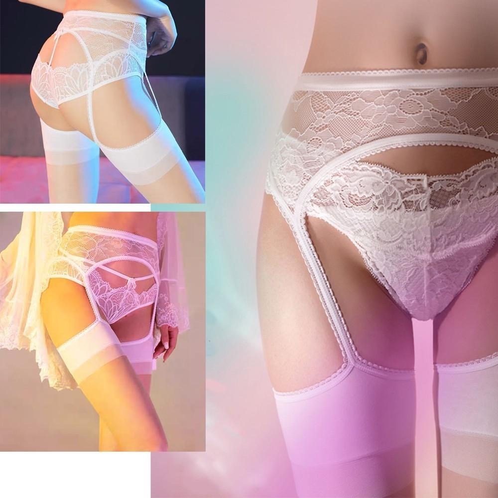 珞櫻正品🖤蕾絲吊帶襪大腿絲襪 吊襪帶 極光馬油絲襪 透膚絲襪 性感蕾絲吊帶襪 吊帶絲襪 大腿襪 無痕-細節圖5