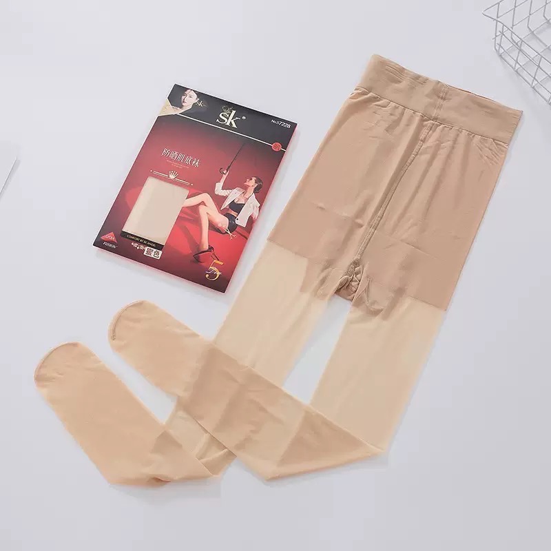 獨家新款 💜 SK 抗UV絲襪 5D防曬肌底襪 萊卡 單面加襠 天鵝絨 遮瑕啞光 透膚絲襪 S7228 耐勾 黑絲-規格圖9