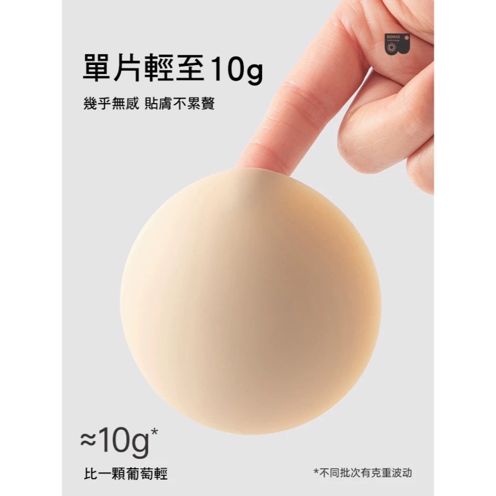 寶娜斯「融膚」無痕胸貼 ❤️ 粉底柔面 隱形胸貼 矽膠胸貼 透氣黏度高 泳裝禮服夏季穿搭必備-細節圖7