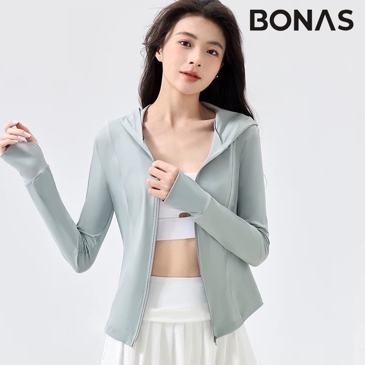 寶娜斯修身防曬外套❄️抗UV 防曬涼感外套 UPF50+ 連帽修身防曬外套 顯瘦降溫 阻隔紫外線 冰絲降溫-規格圖9