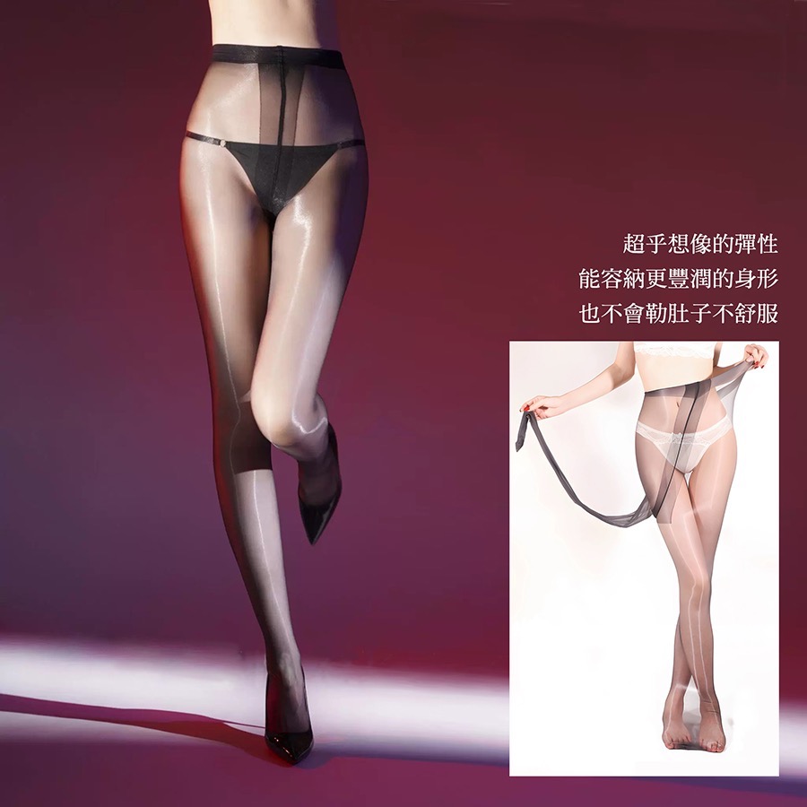 珞櫻 大碼 💜 3D T襠極光絲襪 8557 高個子絲襪 絲滑油亮絲襪 透膚 偽娘 極光絲襪-細節圖6
