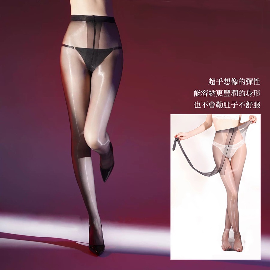 珞櫻 大碼 💜 3D T襠極光絲襪 8557 高個子絲襪 絲滑油亮絲襪 透膚 偽娘 極光絲襪-細節圖6