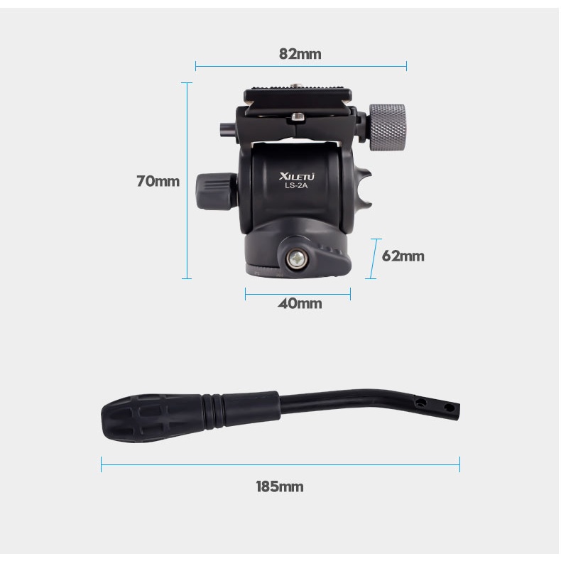 XILETU 喜樂途 LS-2A 迷你油壓雲台 阿卡標準 手機雲台 攝影雲台 迷你雲台 直播雲台 益祥公司貨-細節圖3