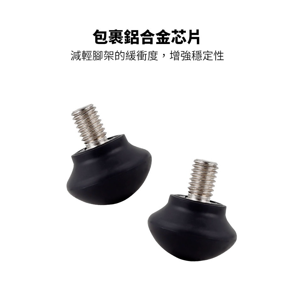 XILETU 喜樂途 XDS-10 3/8 1PCS 三腳架 通用腳墊 腳架 防滑腳墊 底部直徑 31mm 橡膠腳墊-細節圖4