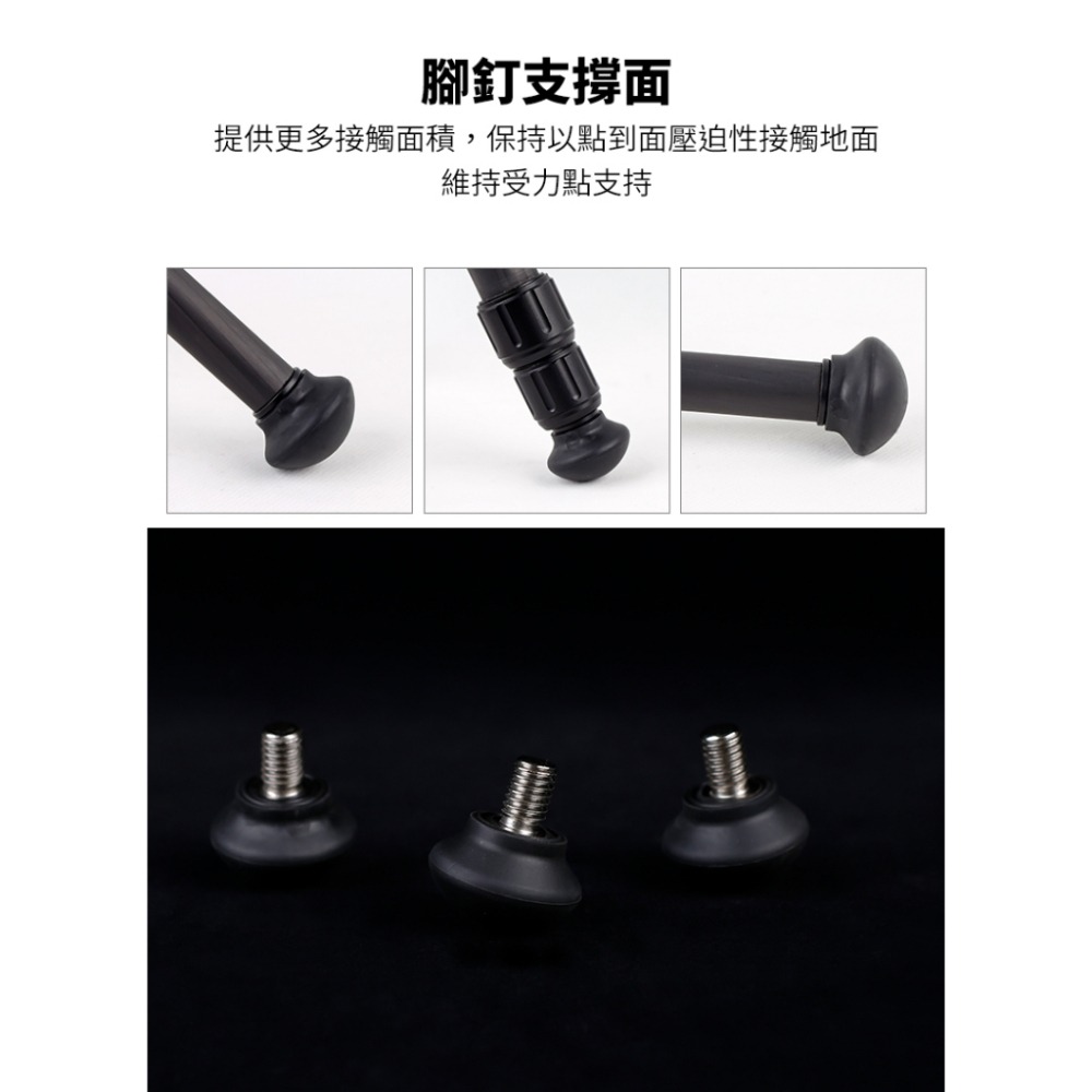 XILETU 喜樂途 XDS-10 3/8 1PCS 三腳架 通用腳墊 腳架 防滑腳墊 底部直徑 31mm 橡膠腳墊-細節圖5