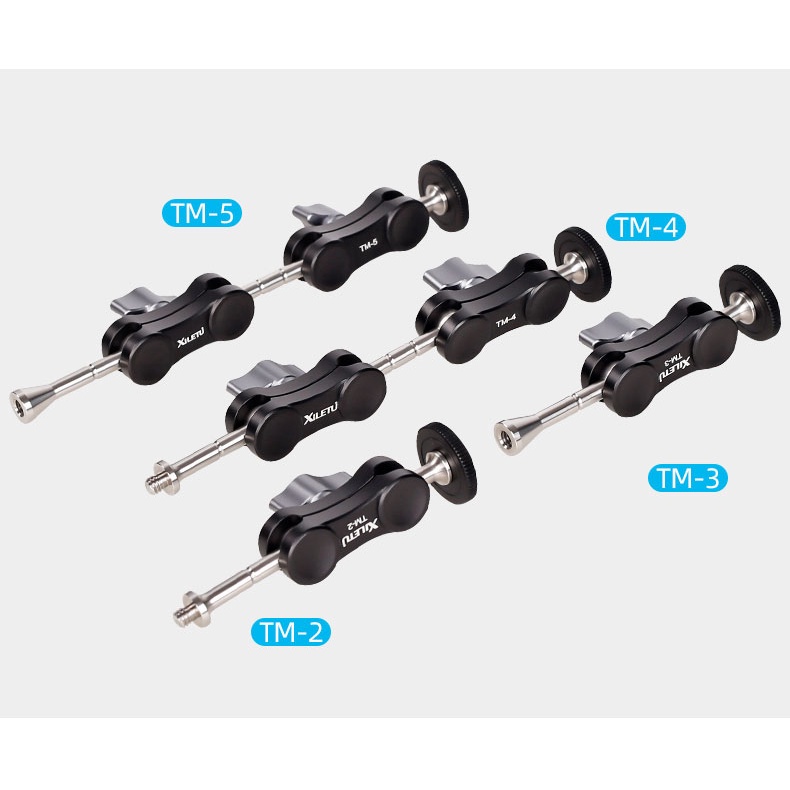 XILETU 喜樂途 TM-5 輔助連接攝影設備 魔術手臂延伸支架 1/4螺孔 益祥公司貨-細節圖2