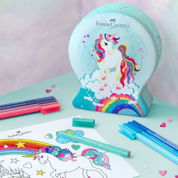 德國輝柏 Faber-Castell 155544 獨角獸造型連接筆33支入-細節圖2