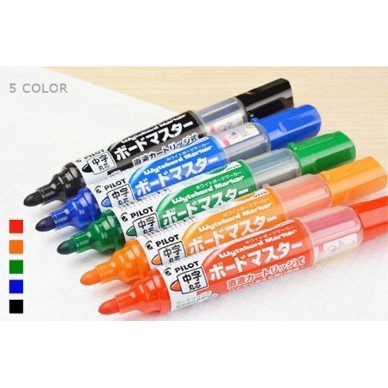 PILOT百樂 WMBM-12L 中字圓頭 可換卡水白板筆 2.3mm 環保再生材質 / 無異味 / 日本製 /專用卡水-細節圖2