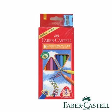 德國輝柏 FABER-CASTELL 學齡兒童用 大三角彩色鉛筆 3.3mm 10色 / 20色 / 30色 附削筆器-細節圖2