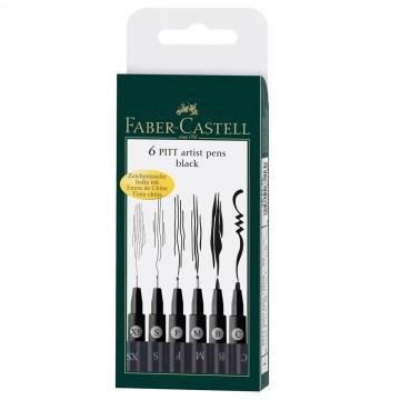 德國輝柏Faber-Castell PITT藝術筆 防水藝術筆 藝術漫畫筆專用 (4入 / 6入 / 8入裝)-細節圖2