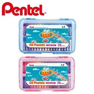 飛龍PENTEL GHTP-12/16/24/36 特大粉蠟筆 PP盒系列 12色 16色 24色 36色 塑膠盒裝-細節圖4