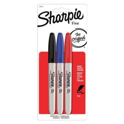 美國 Sharpie Fine 30173 三色粗字萬用筆組 三色組 簽字筆 麥克筆 奇異筆 1.0mm 環保無毒