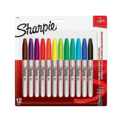 美國 Sharpie 30072 12色粗字萬用筆組 1.0mm 環保無毒 速乾型 奇異筆 麥克筆 簽字筆