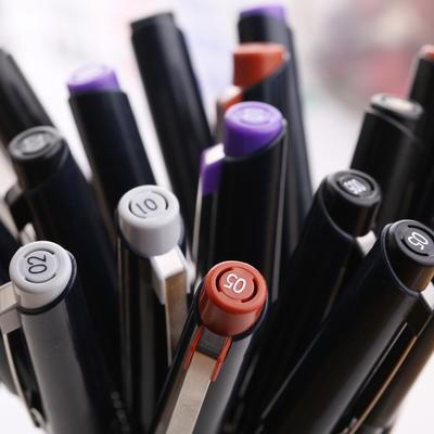 吳竹Kuretake ZIG 漫畫筆 纏繞畫筆 代針筆 彩色針管筆 MS繪圖筆 彩色勾線筆 [ 防水性 防酒精 ]-細節圖2