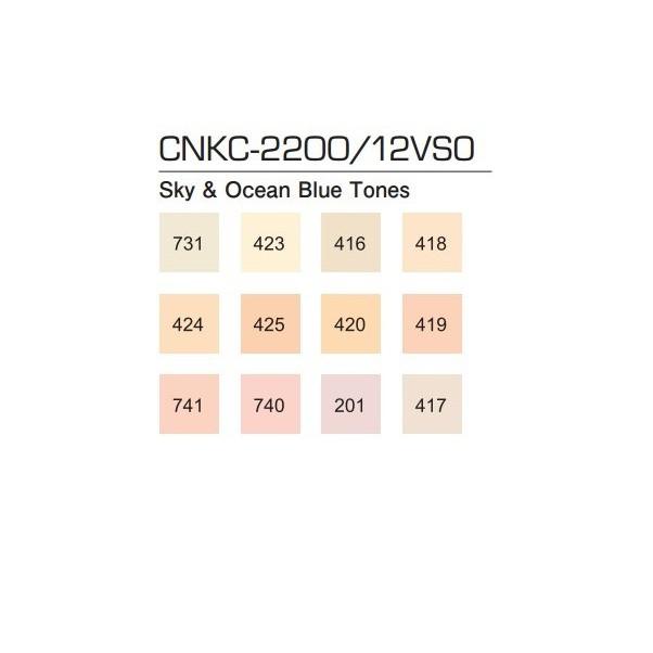 吳竹Kuretake CNKC-2000/12VHM 漫畫雙頭麥克筆12色組(頭髮中性色調)-細節圖2