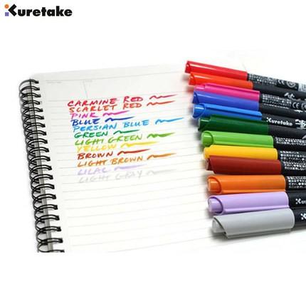 吳竹Kuretake CBK-55N/12V 筆日和軟筆刷水彩筆 (一盒12色)-細節圖2