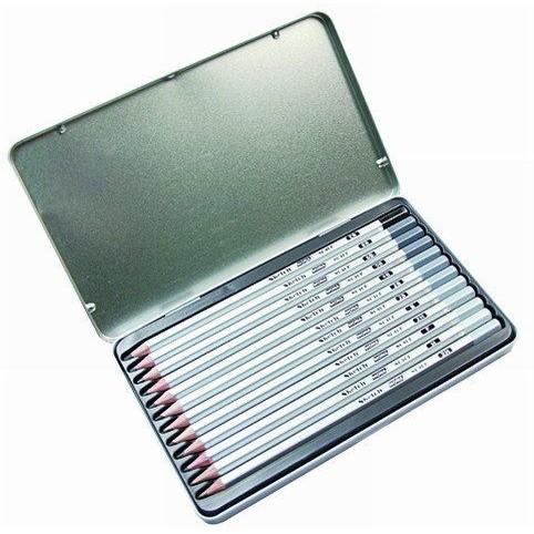 萬事捷 MONA 80506-12 素描鉛筆組 素描筆組 (鐵盒裝) 12入-細節圖2