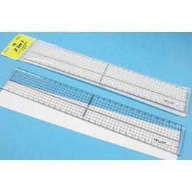 信億Trust A-012 30cm定規切割尺 30cm壓克力直尺 2in1鐵邊尺 [台灣製]-細節圖2