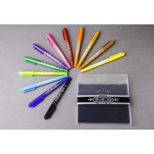 斑馬ZEBRA MO-120-MC 油性極細雙頭筆 速乾防水 奇異筆 萬用筆-細節圖2