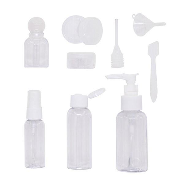 力韋 DK-6329 攜帶式分裝瓶組 (9入) 盥洗用具組 分裝 旅行套瓶 化妝品分裝瓶 噴瓶 旅行分裝瓶-細節圖2