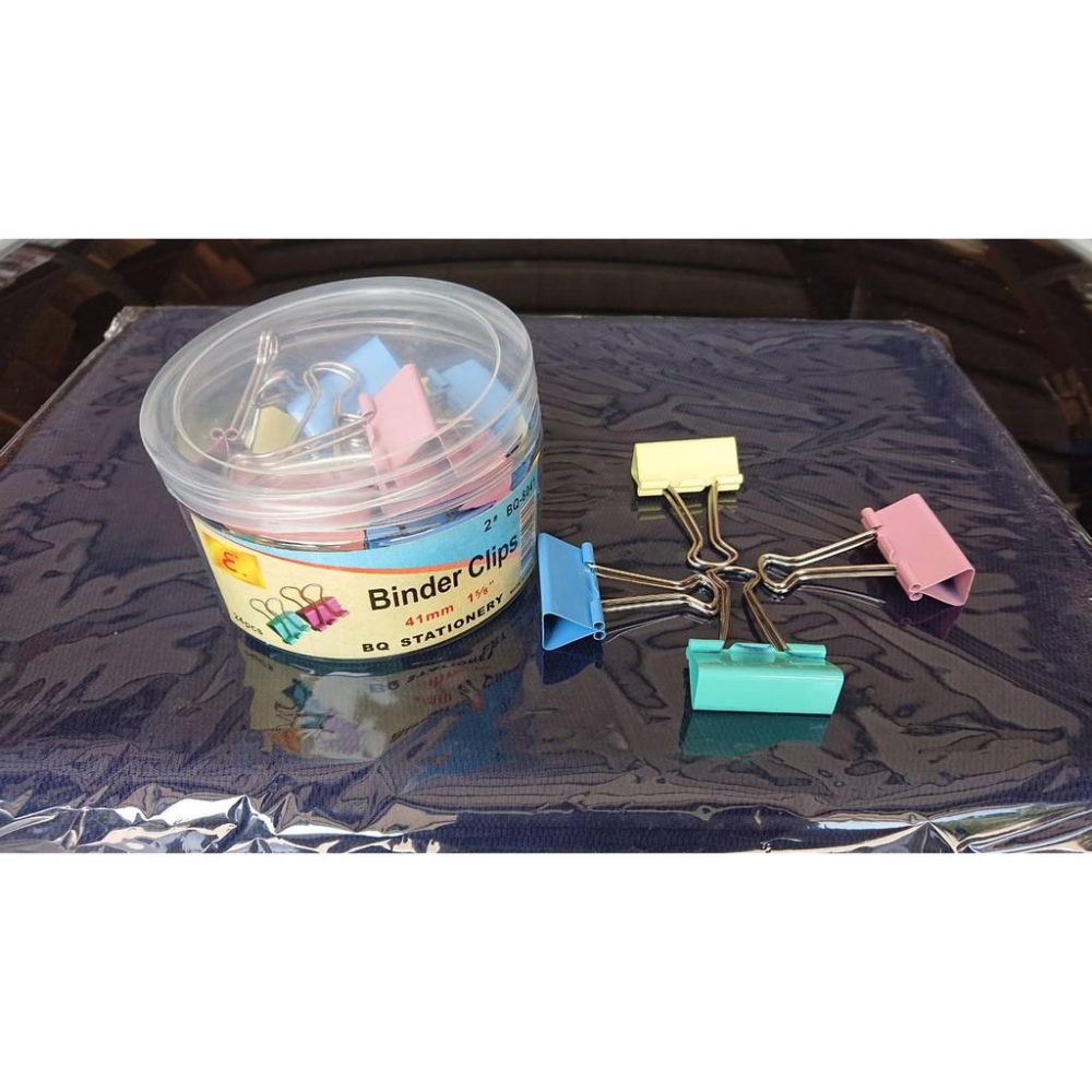 粉彩長尾夾 罐裝  15mm / 19mm / 25mm / 32mm /41mm /51mm【偉旗文具】-細節圖3