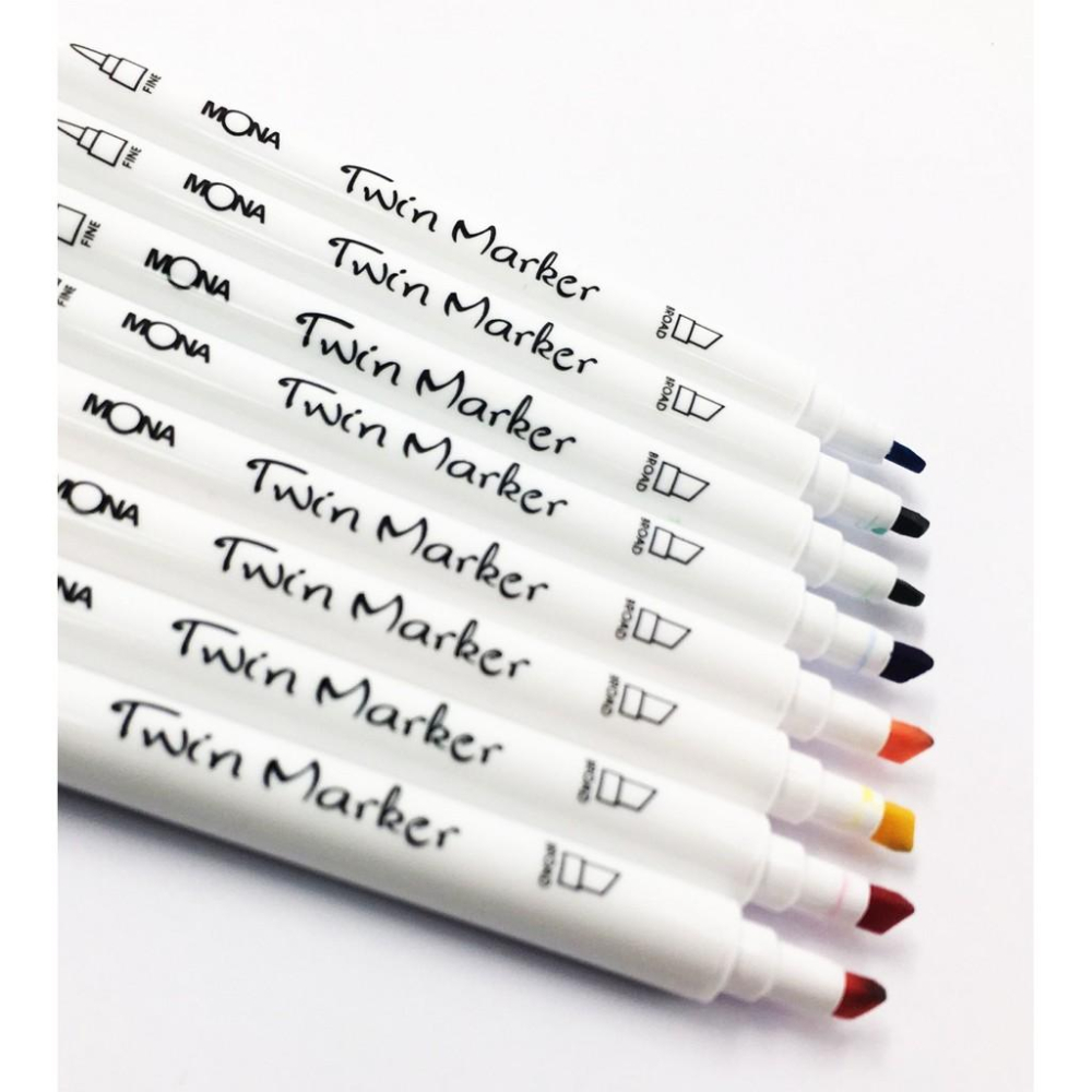 萬事捷 MONA NO.6700 學生級雙頭麥克筆 12色 / 24色 / 36色-細節圖6