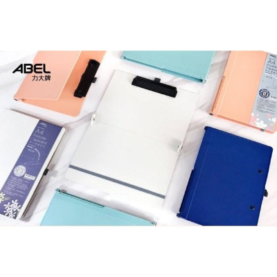 力大牌 ABEL 66236 A4 隨行折疊板夾 可放置醫師袍口袋 醫護人員可用 摺疊後變A5 隨身板夾 文件夾 資料夾